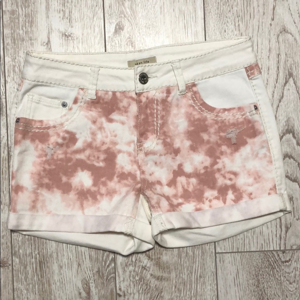 Urban Life dyed denim jeans shorts ripped size 7/8